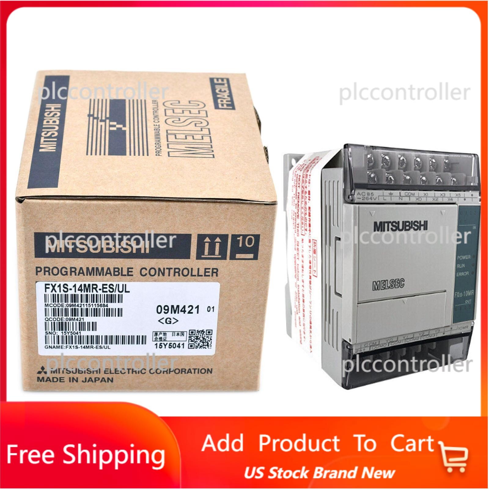 New In Box MITSUBISHI FX1S-14MR-ES/UL (FX1S14MRESUL) Programmable Controller