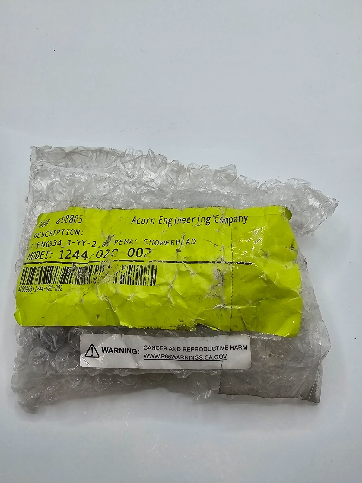Acorn Engineering Penal Shower Head Assembly 1244-02-002