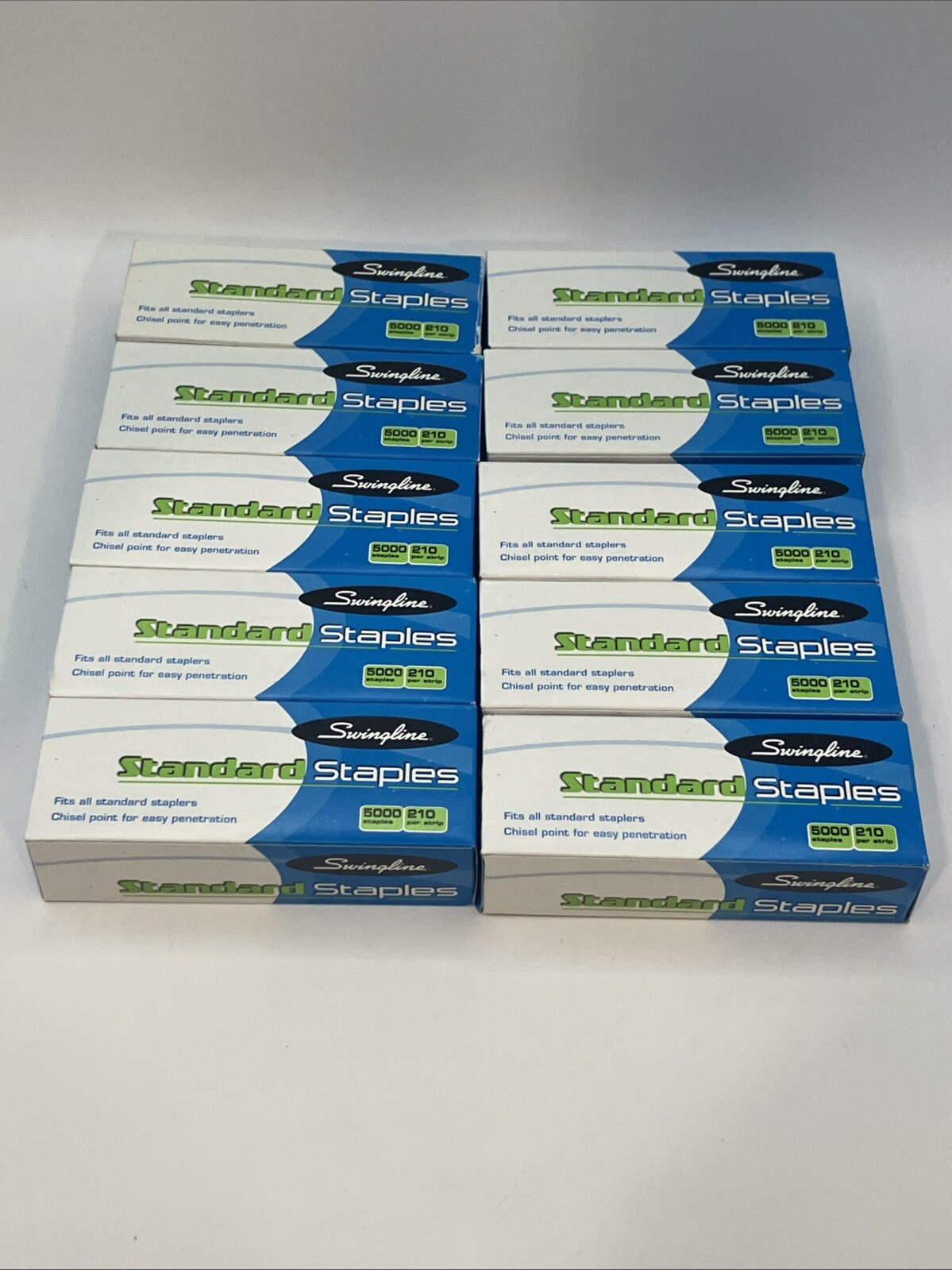 10 Swingline Standard Staples, 1/4" Length, 5000/Box