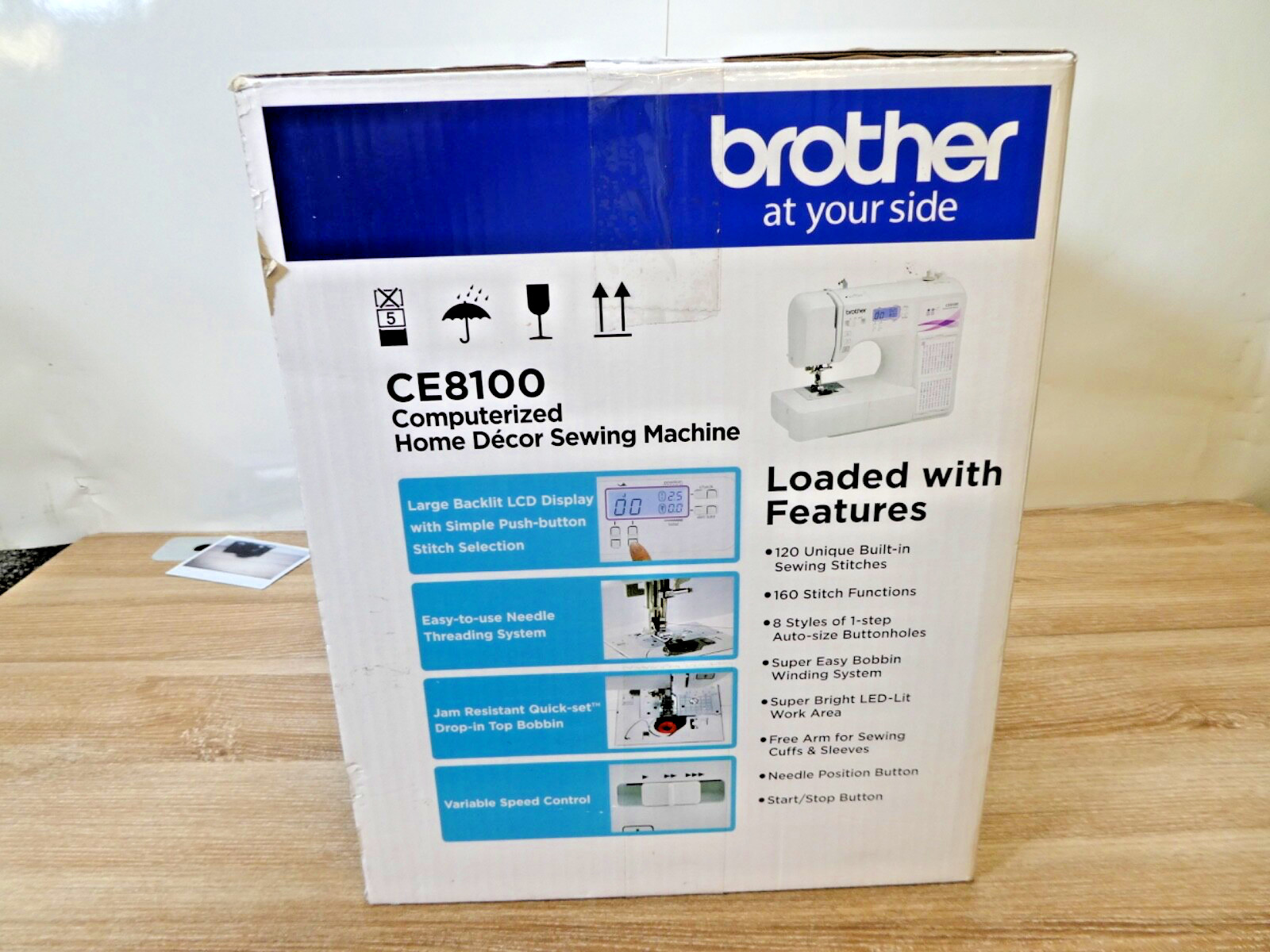 Brother CE8100 Computerized Sewing Machine W/thread, Fabric, & Sewing Book