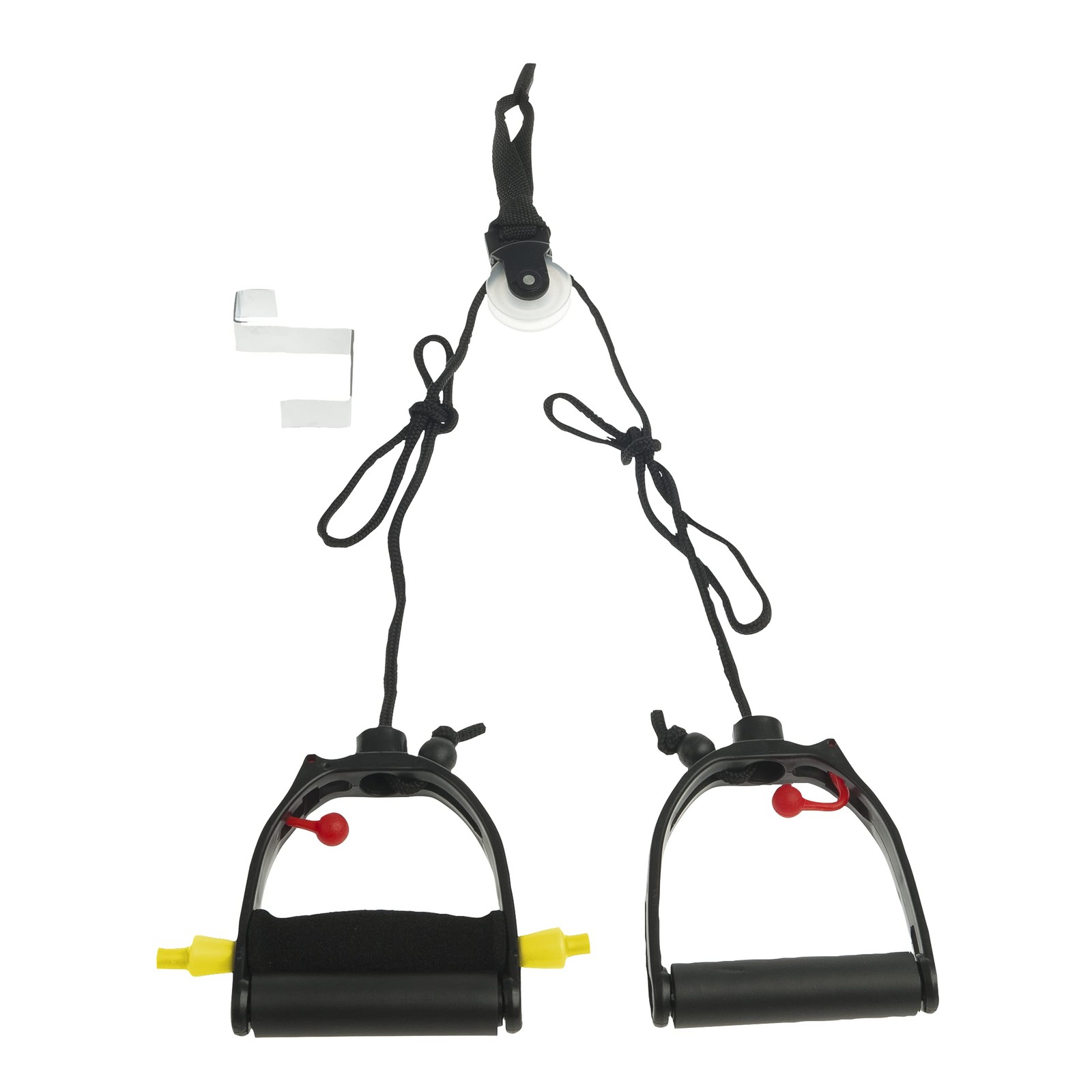 Lifeline Multi-Use Shoulder Pulley, Black, Deluxe, With Metal Bracket Door At...