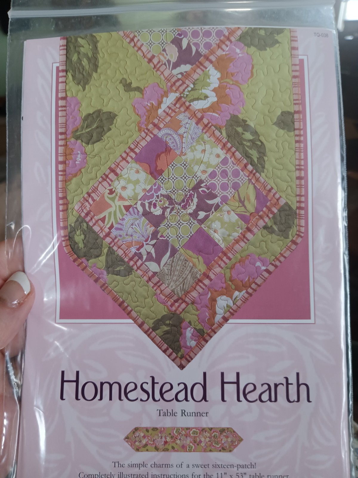 Homestead Hearth Table Runner Quilt Pattern by Touchwood Quilt Design