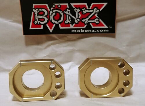 KX250 REAR WHEEL AXLE BLOCKS KAWASAKI KX 250 2003-2026 KX CHAIN ADJUSTER BLOCKS