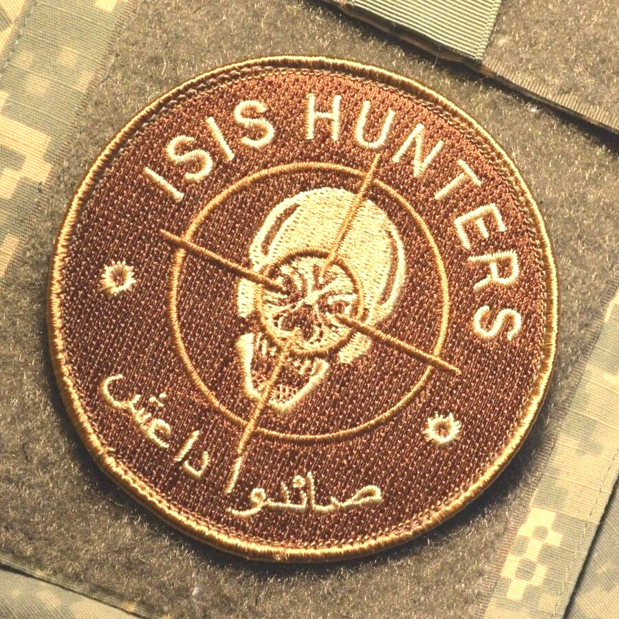 INHERENT RESOLVE OIR GREEN BERETS SP OPS ODA vêlkrö DD camo PATCH: ISIS HUNTER