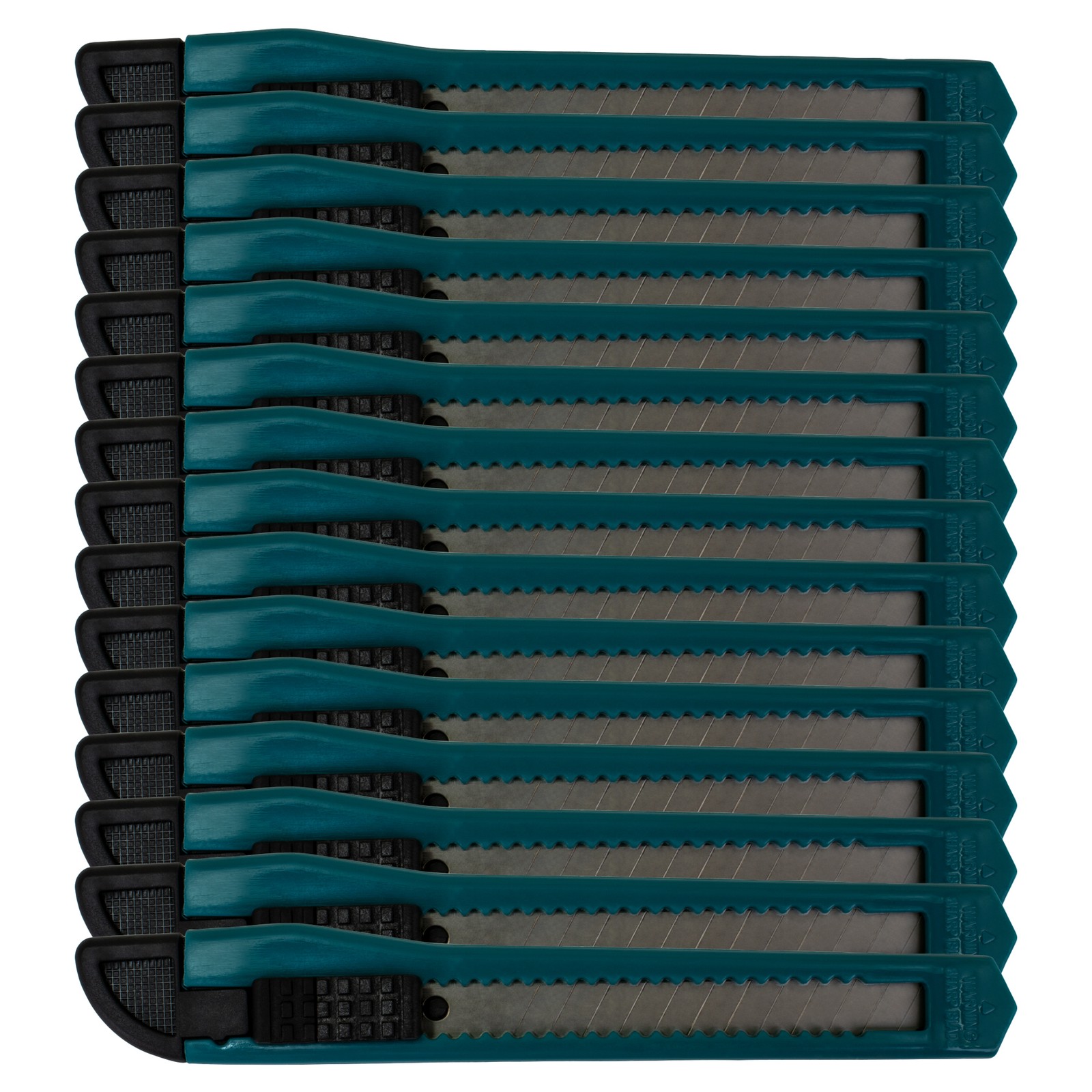 MotoProducts Turquoise Blue Small Retractable Utility Knife Wholesale 15 Pcs