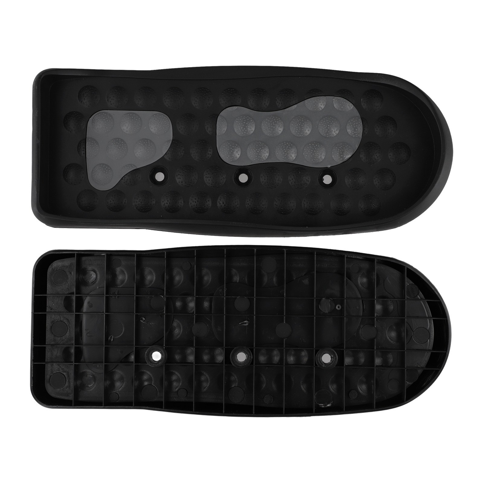 Sleek Black Design Elliptical Machine Footpedal Set Compatible with All