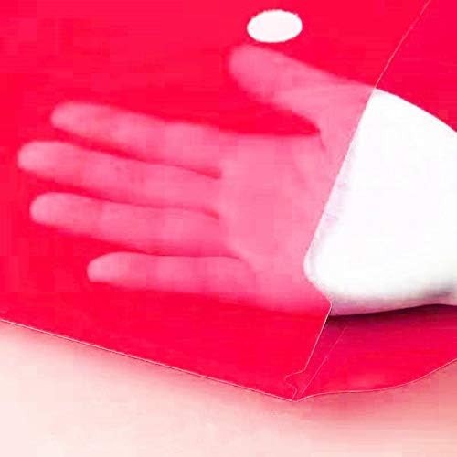Poly Envelope 12 Pcs Document Envelopes with Snap Button Quality Clear Document