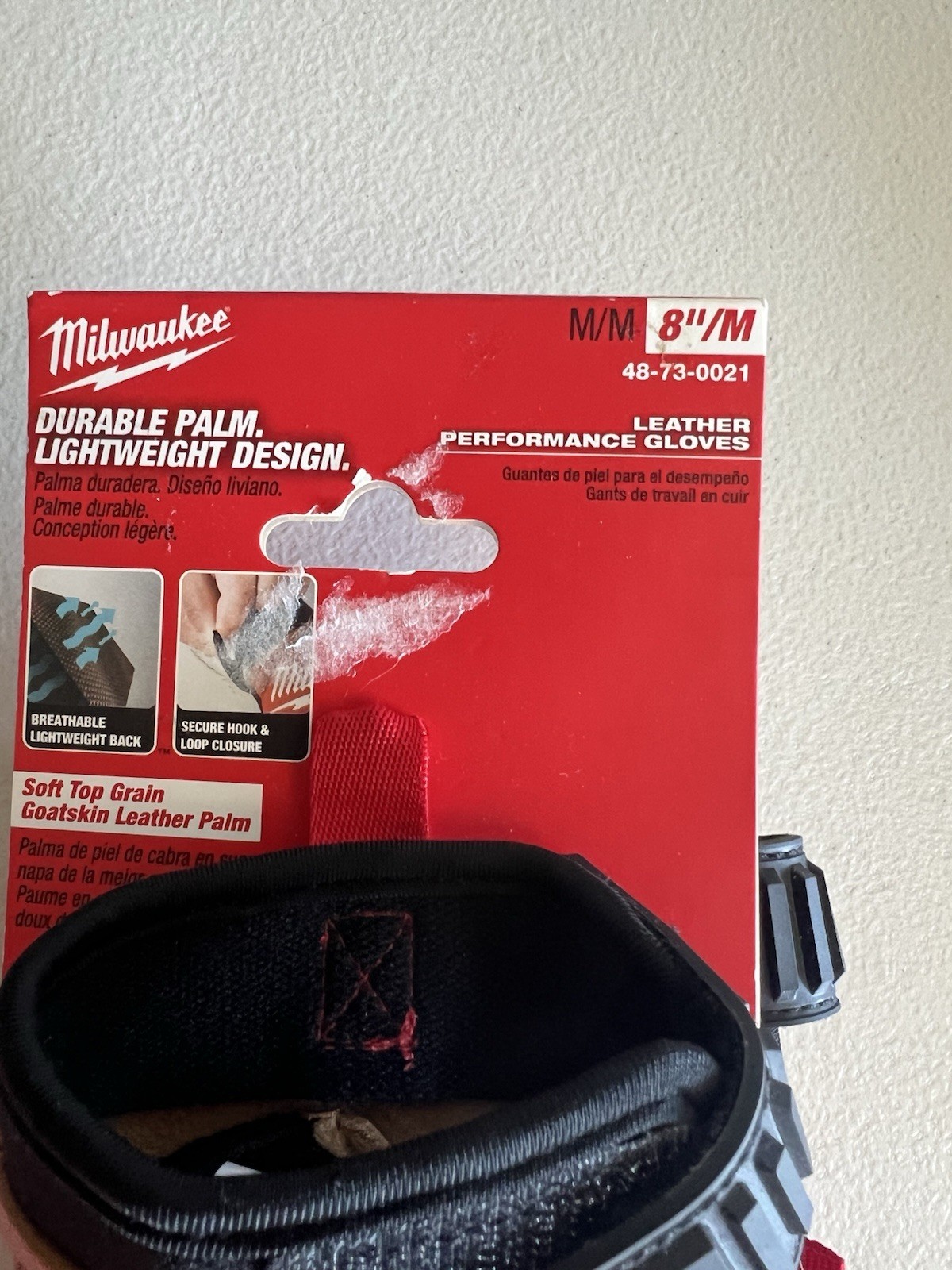 Milwaukee Leather Performance Gloves Size “M”