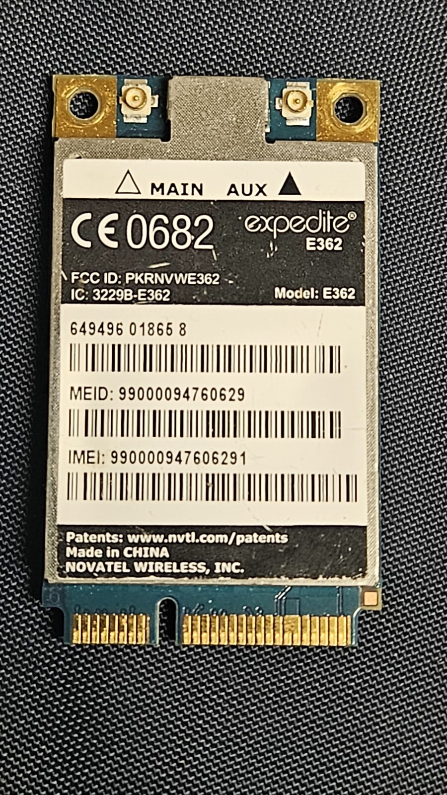 Wireless Card OWRYPD E362 Novatel Wireless, Cellular Wireless Card