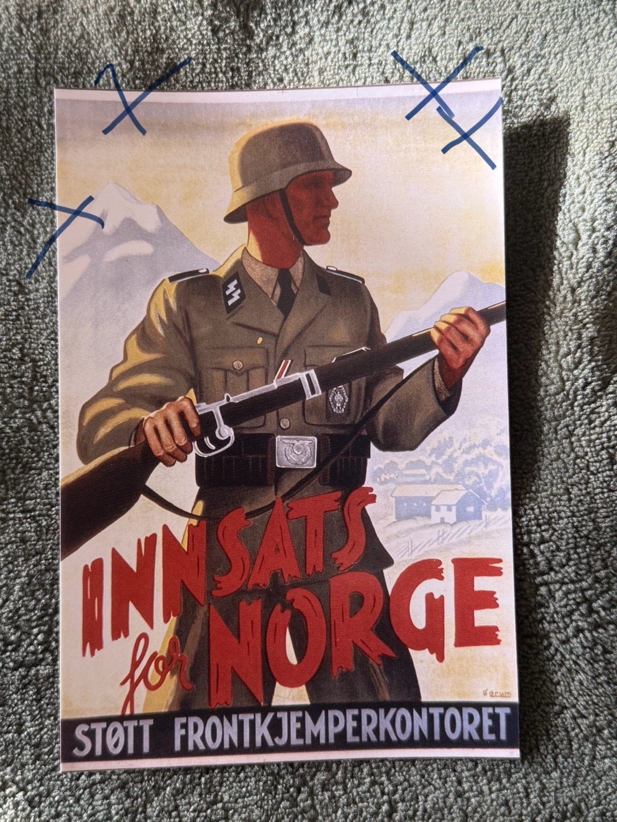 4x6 inch WW2 photo repro German Norway Poster Bolt Action Flames of War