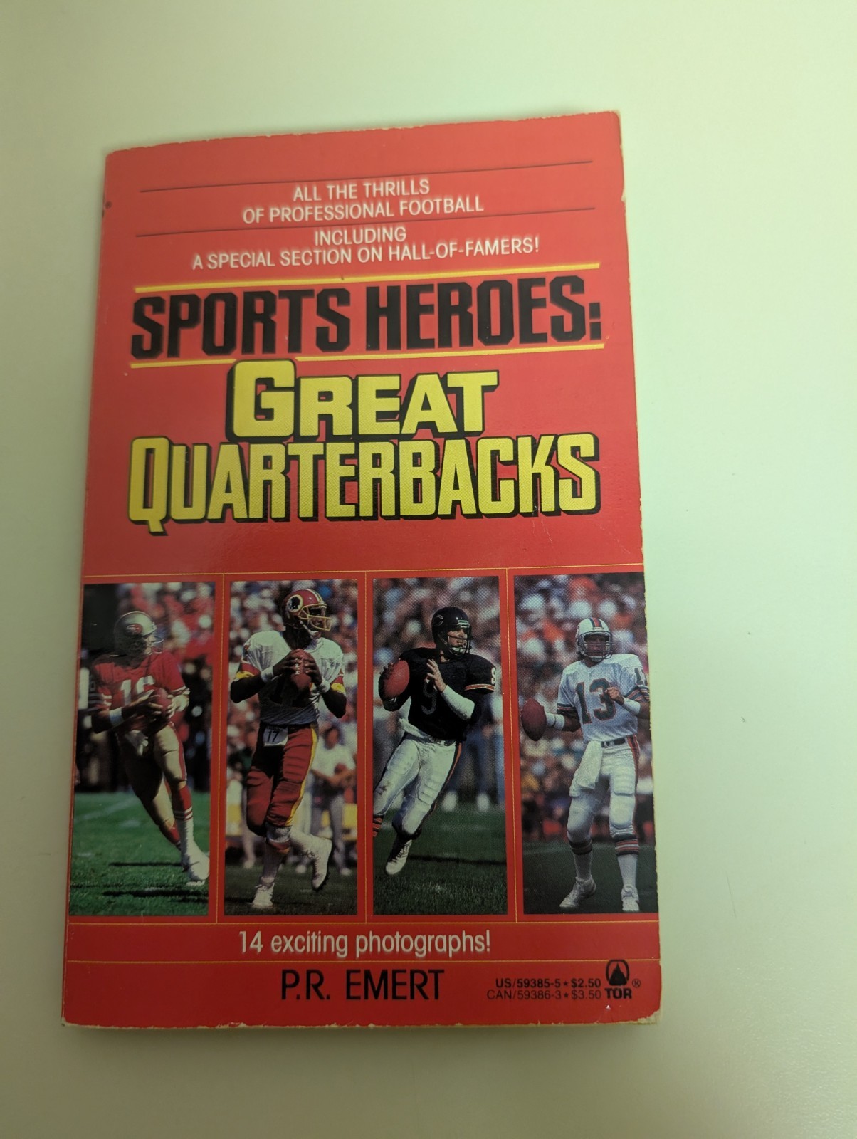 Sports Pub: Sports Heroes: Great Quarterbacks 1989-1st edition-paperback book.