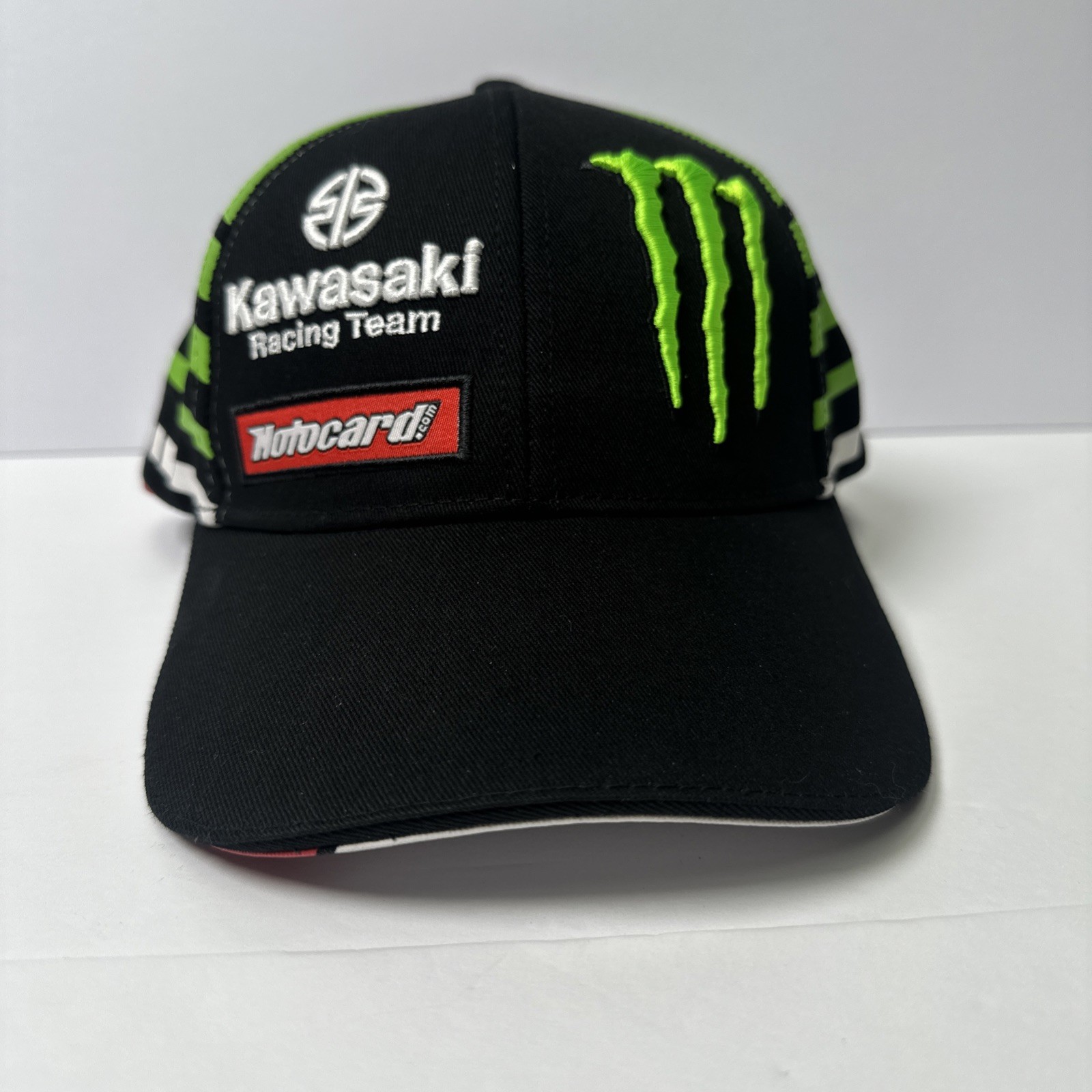 KAWASAKI RACING TEAM / WORLD SUPERBIKE REPLICA CAP Baseball Hat WSB Motocard New