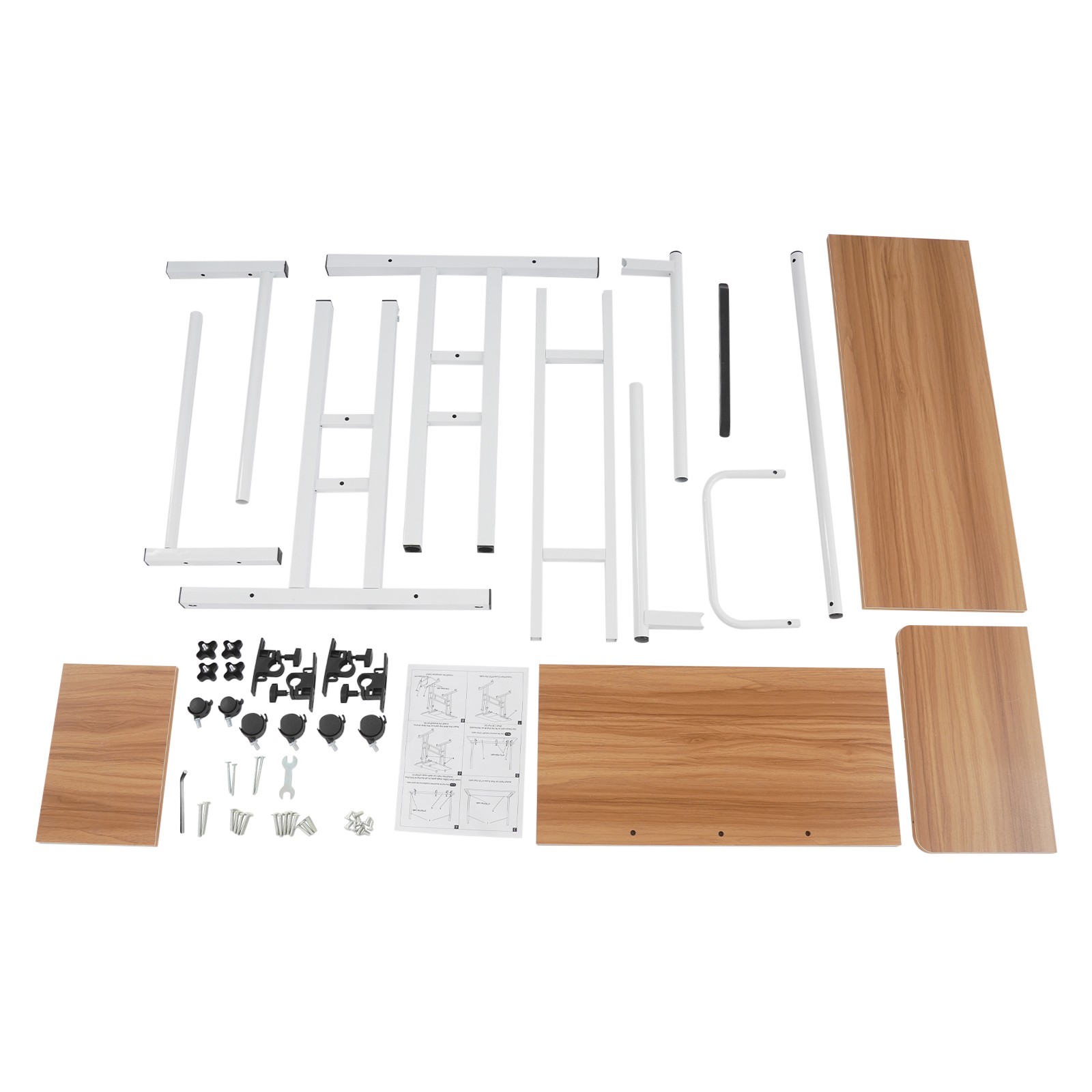 Modern Computer Desk Multi Functional Foldable Computer Table Adjustable Height