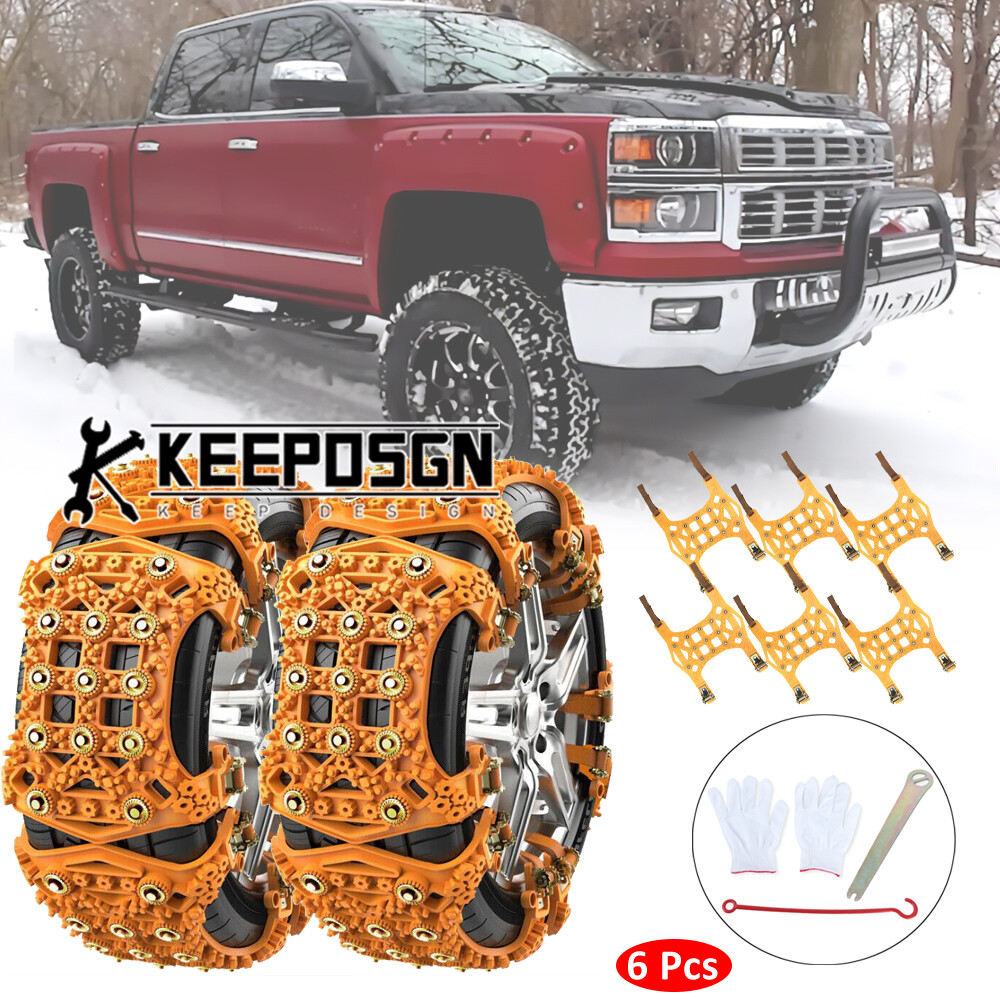 Truck Pickup Wheel Snow Tire Chain Anti Skid Emergency for Chevy Silverado 1500