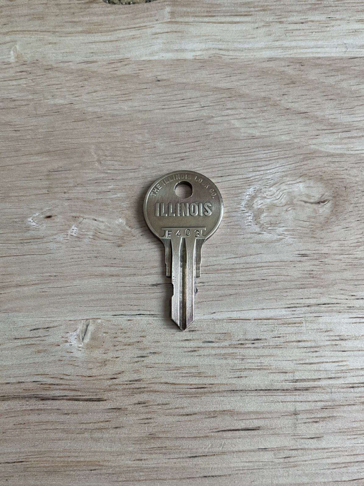 Illinois Lock Key # F 403