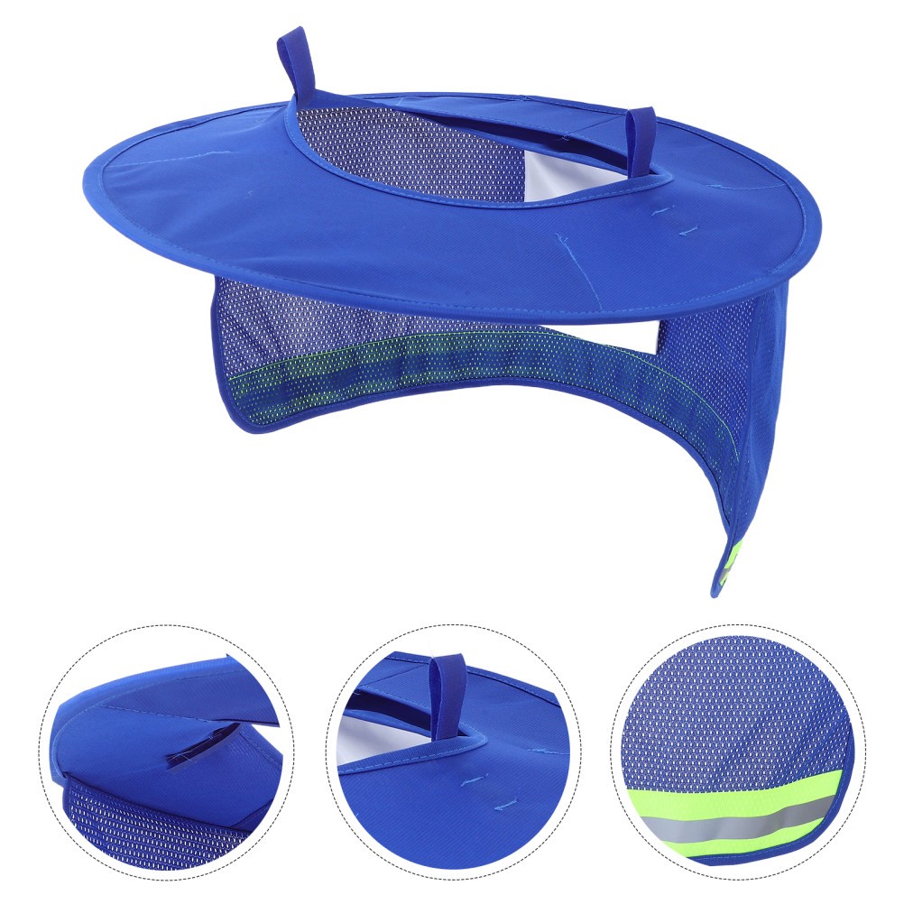 Hard Hat Sun Shade Visor Full Brim Neck Shield High Visibility Sunshade