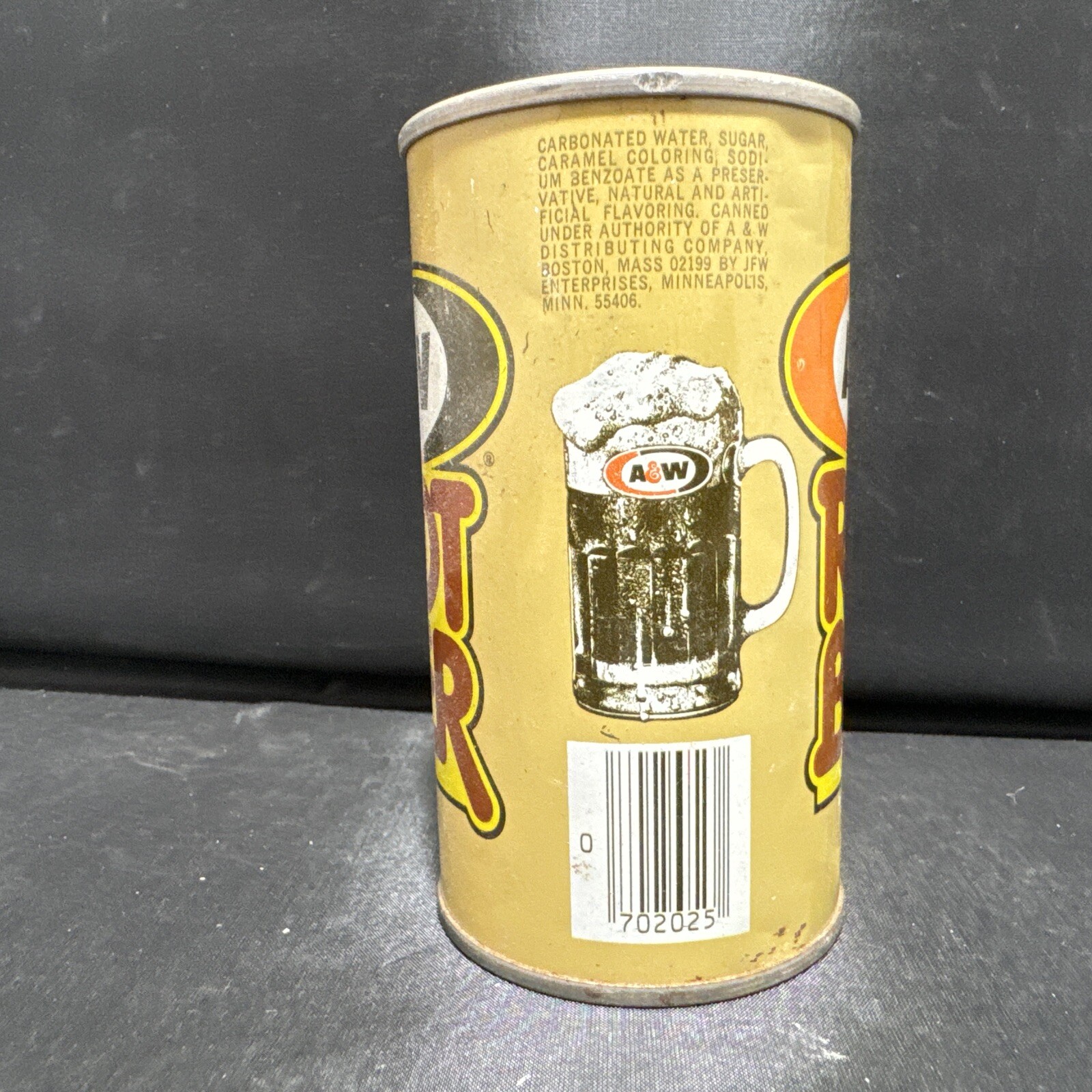 A&W Root Beer Can Two Hole Top