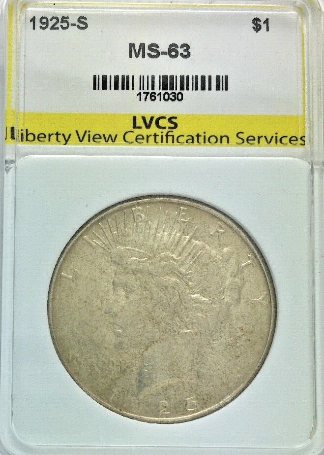 *1925-S $1 USA* "PEACE SILVER DOLLAR"