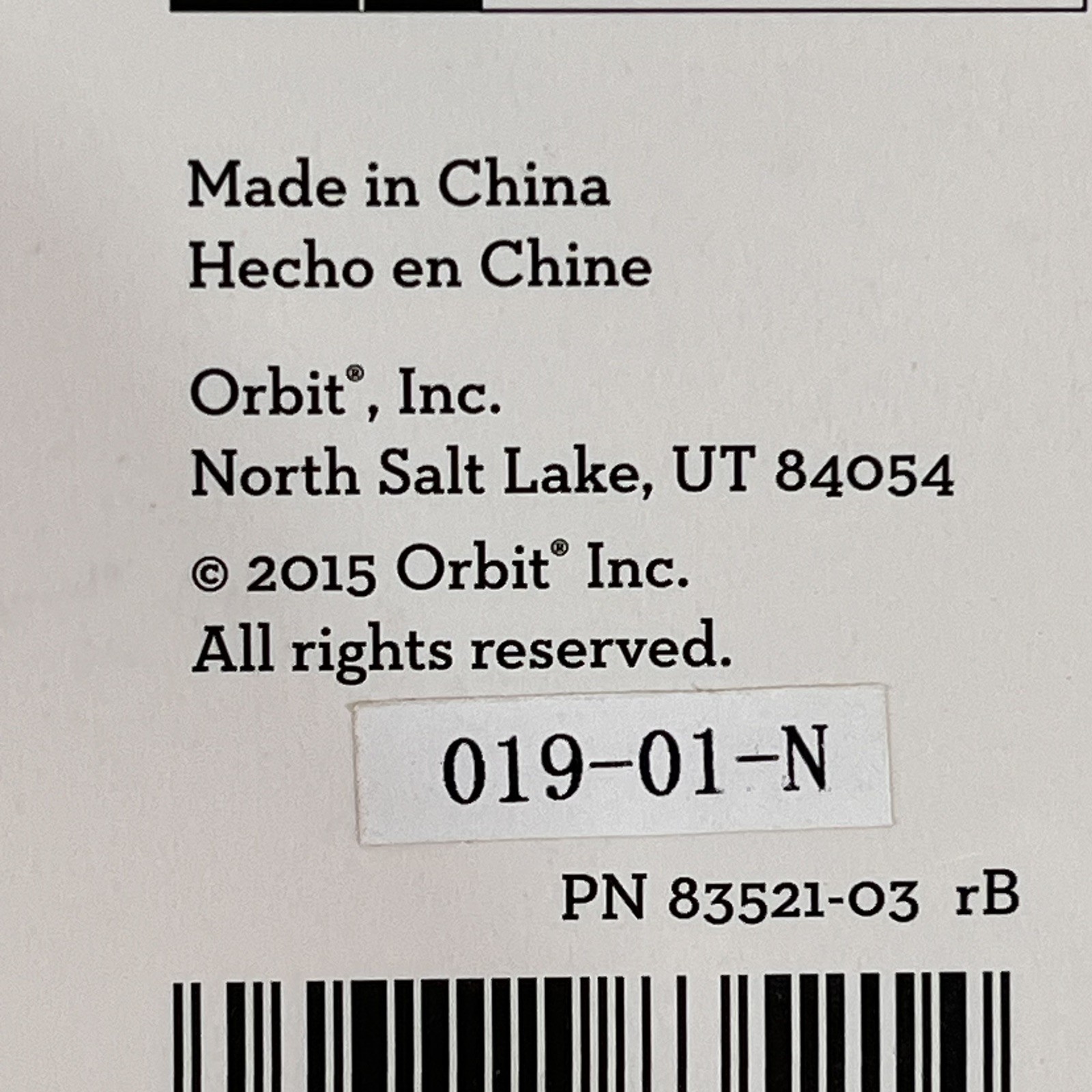Orbit Clear Comfort Pro Thermostat 7 Day Programmable 83521 New