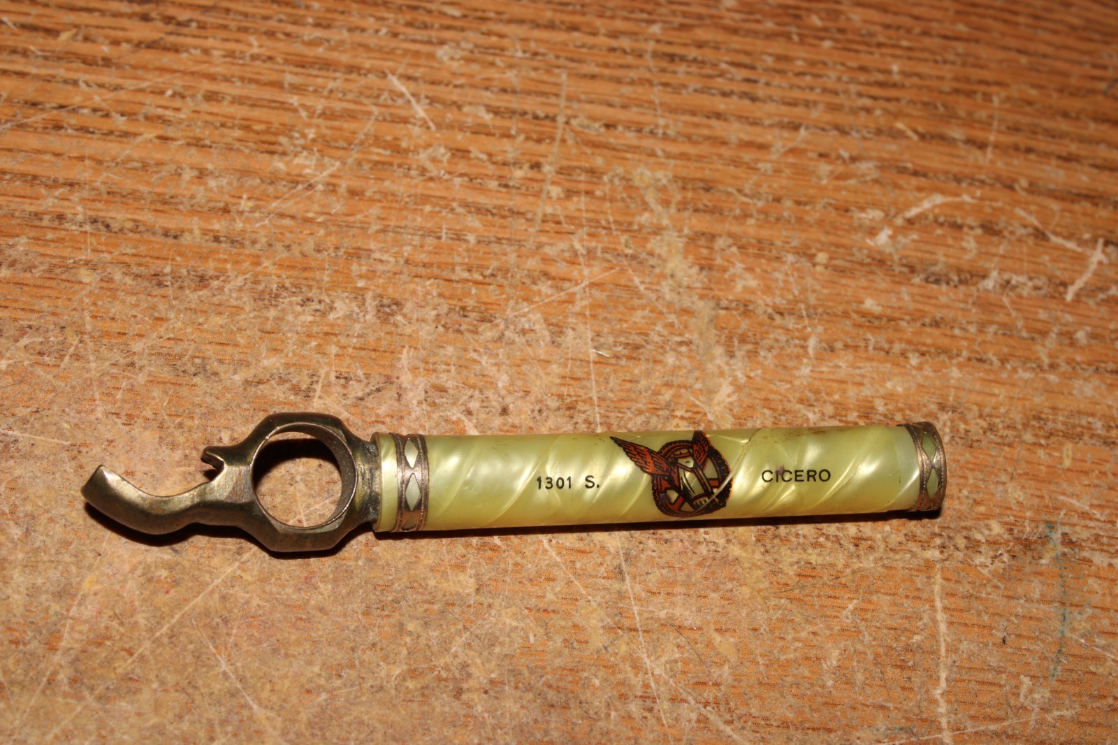 Foote Gear Works Cicero Chicago ILL Vintage Bottle Opener With Cork Screw Unique