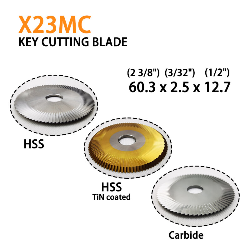Free Delivery X23MC Inch Carbide HSS TiN Coated Key Machine Blade Cutter for HPC