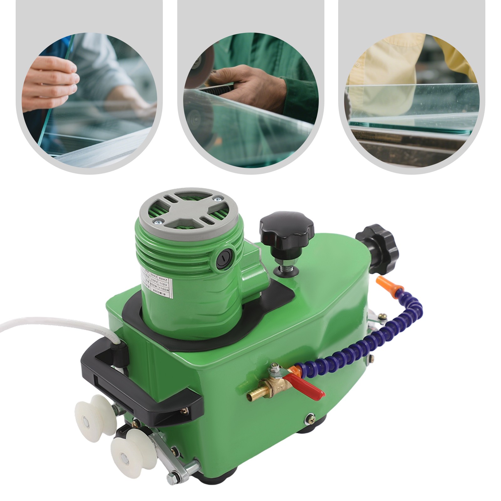 Portable Electric Glass Edge Grinding Machine Glass Ceramic Edge Polisher 3-20mm