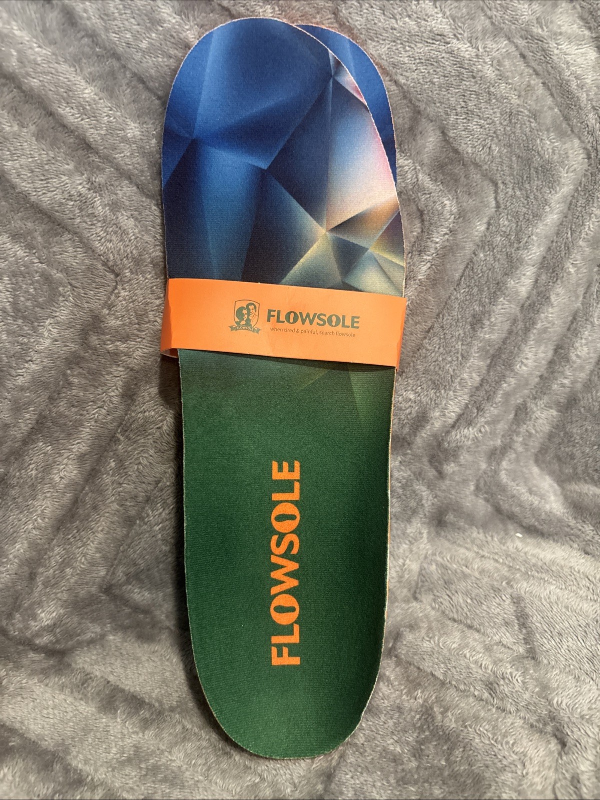 Flowsole Foot Pain Relief Insole Men's Large 8.5-9.  Extra Support for Men Women