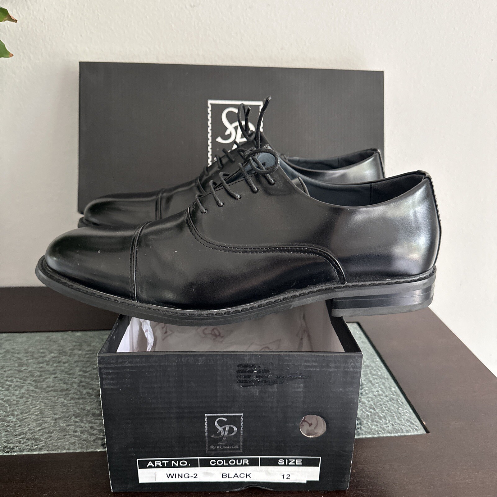 SP By St. Patrick Men’s Black Dress Shoe