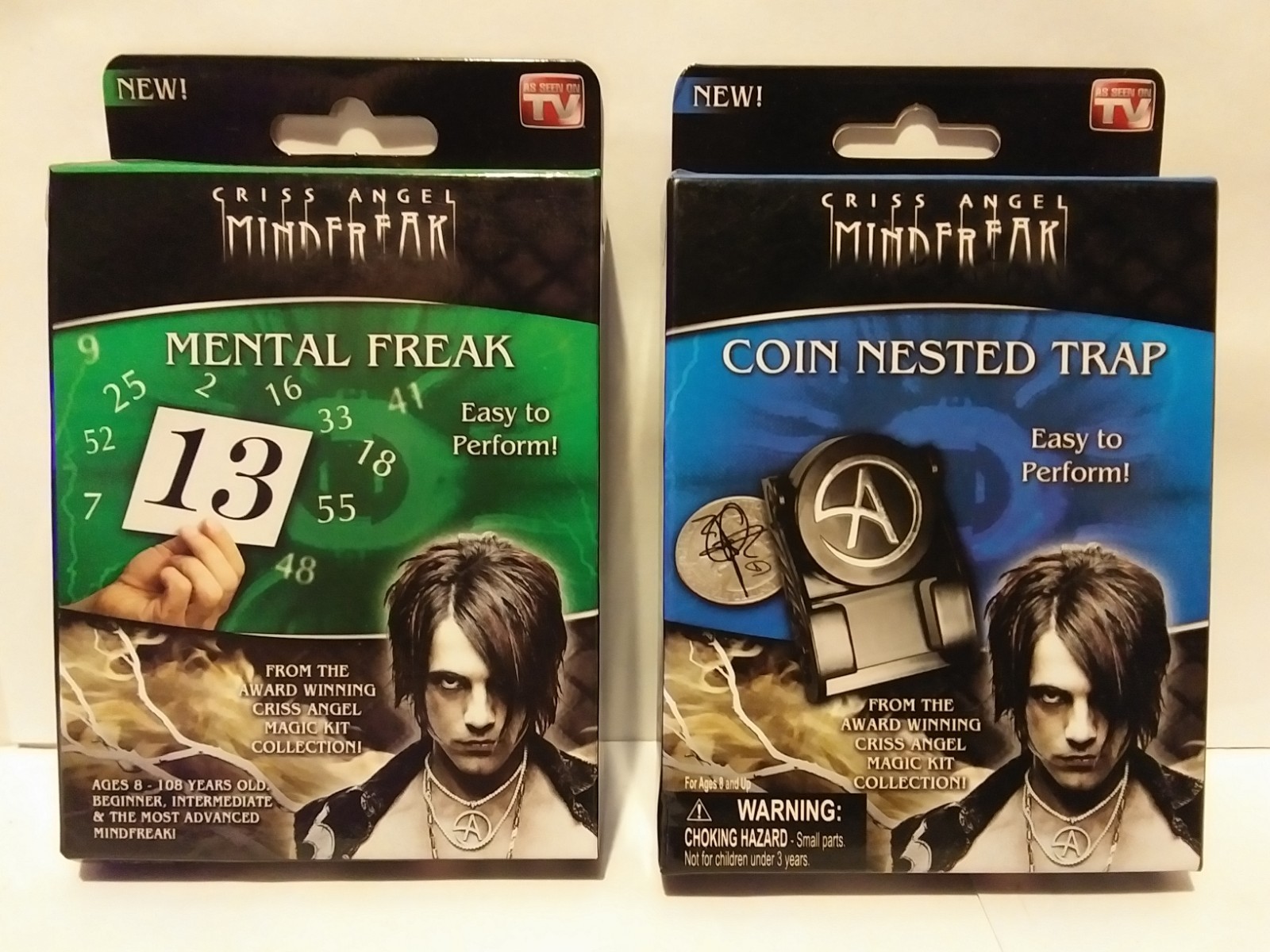 2010 APWI Chriss Angel Mindfreak Mental Freak/ Coin Nested Trap, Lot 0f 2.