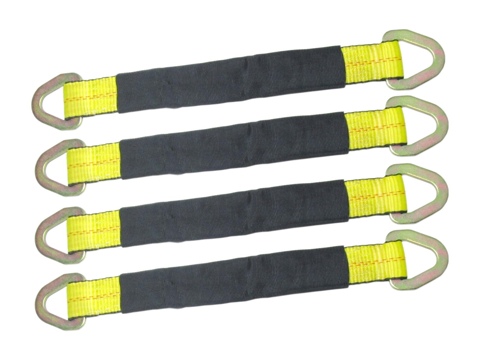 4 Pack 2" x 31" Axle Straps w/ Sleeve 6000 lb Polyester 3335 lb WLL