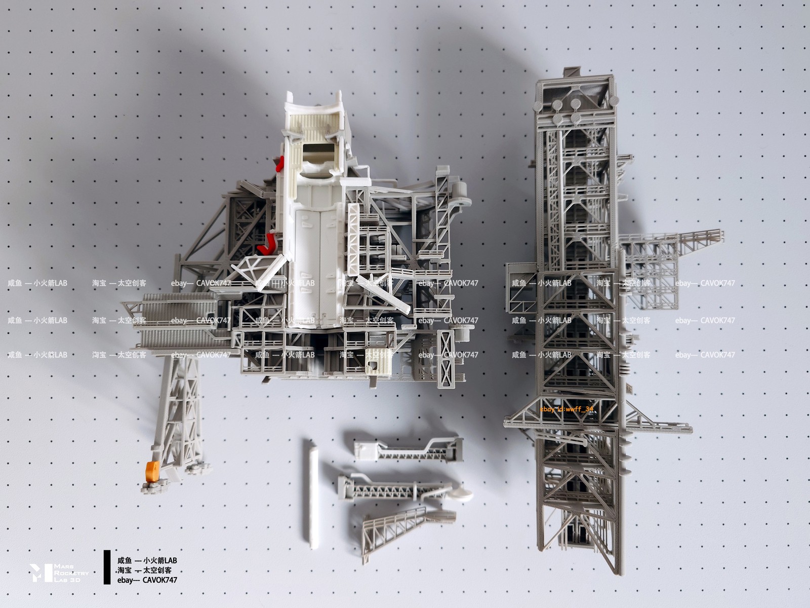 1/400 Space Shuttle on Launch PAD 3D Printing Model Builded RSS+FSS，can choose