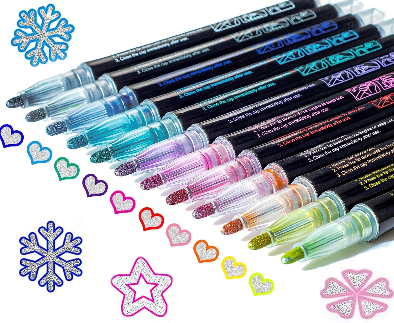 Stocking Stuffers Teen Girls: 12 Glitter 1 Count (Pack of 12), 12 Colors