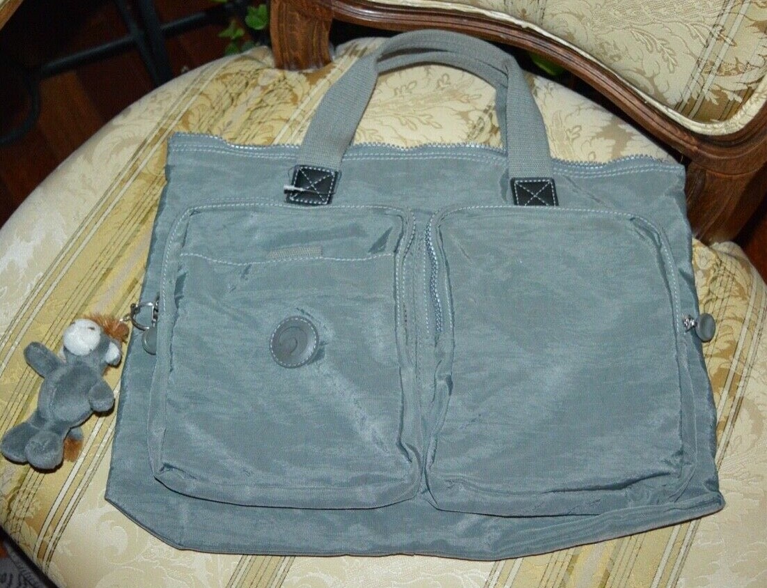 DECODE CASE BAG  for 15" Laptop GREY NYLON LINED ORANGE NEW