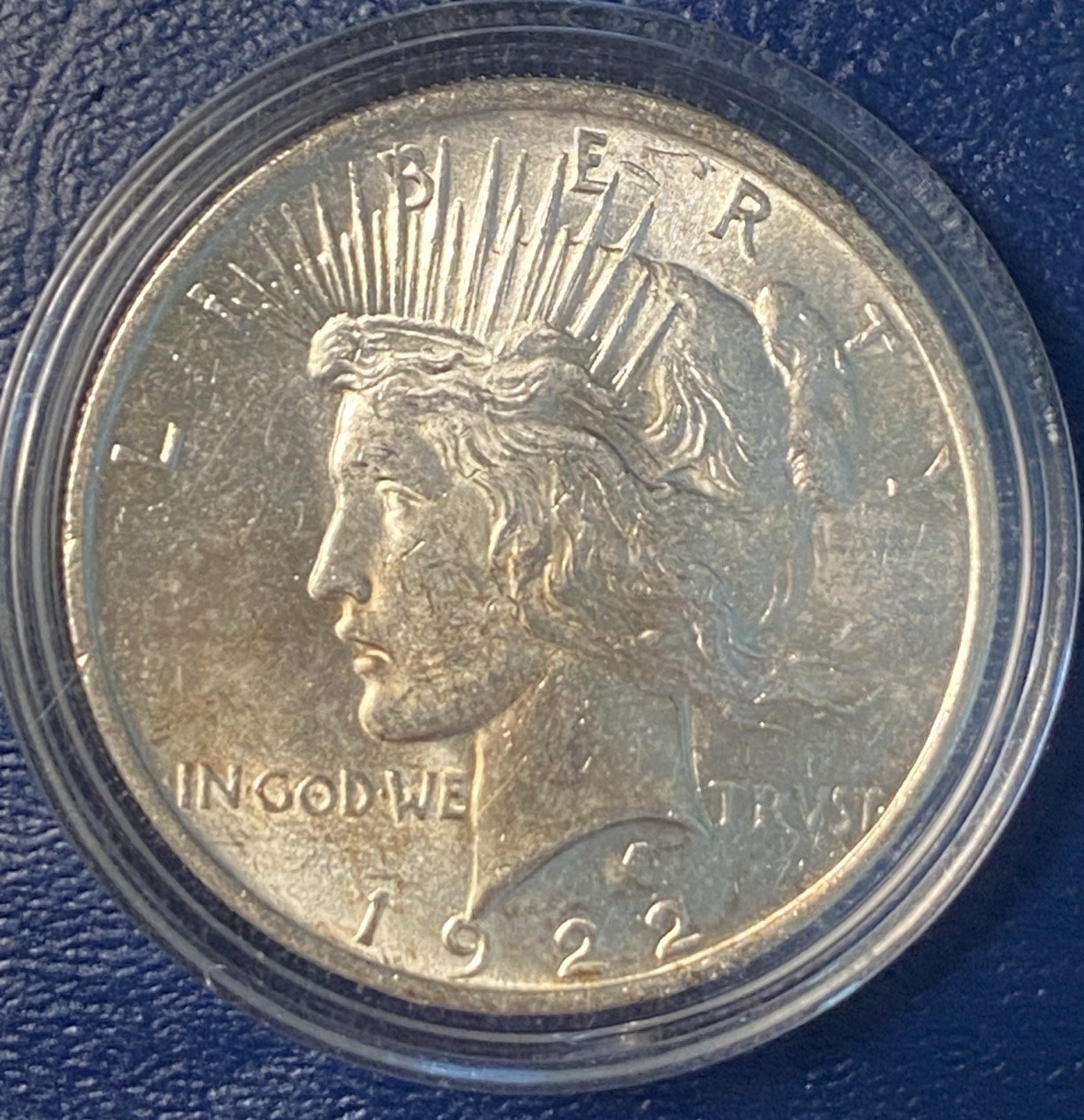 1922 Peace 90% Silver Dollar Coin