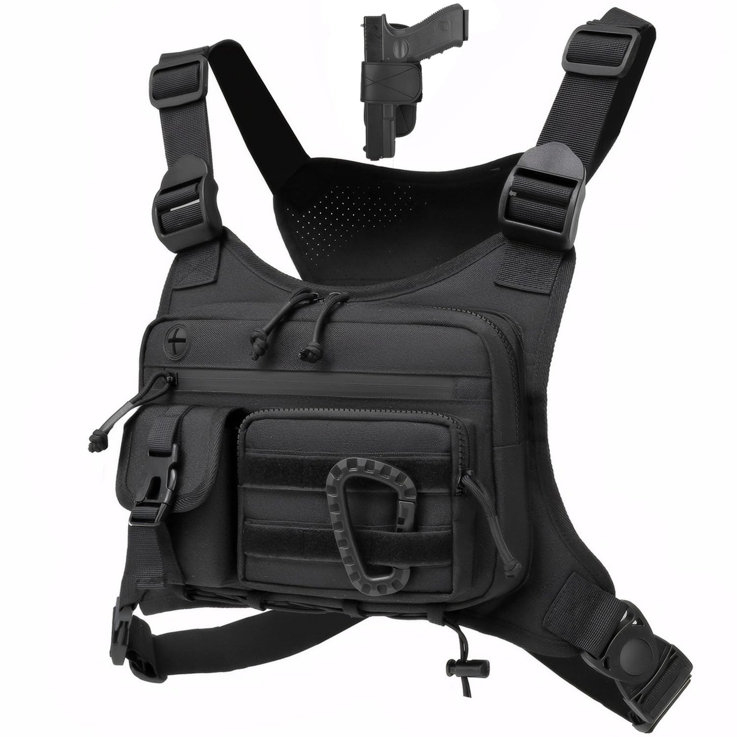Outdoor Chest Bag for Men and Women, Tactical Vest for Running, Cycling, EDC Rig