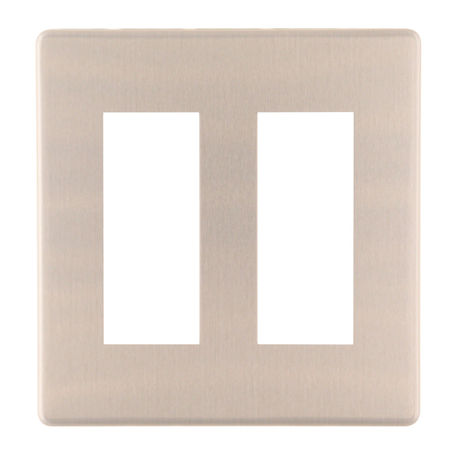 UNIVERSAL-DOUGLAS WN-6506K-8 ALUMINUM PLATE, 2-GANG, 6-DEVICE, FULL-COLOR