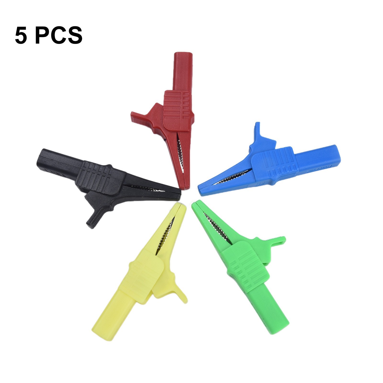 5PCS Copper Crocodile Clips with 1000V32A Rating Perfect for Multimeter Testing