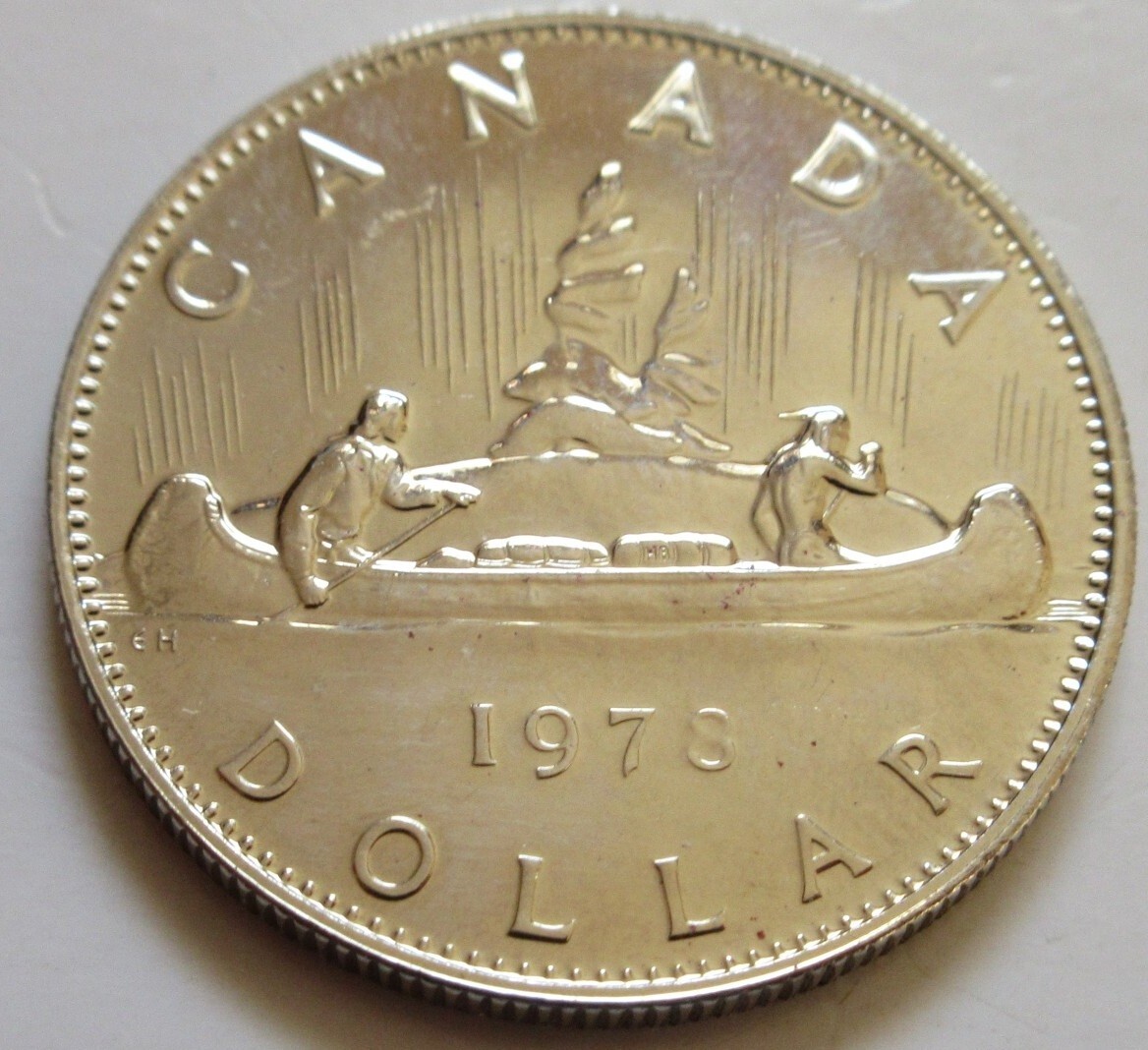 1978 Canada PROOF-LIKE Nickel Dollar Coin. Mint UNC $1