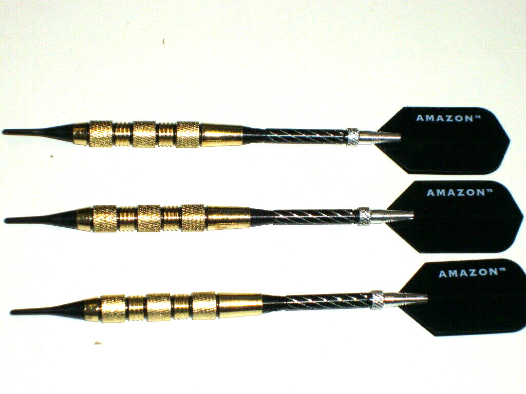 Soft Tip Darts New, 17 Gram Brass with Aluminum Spinning Shafts #3135