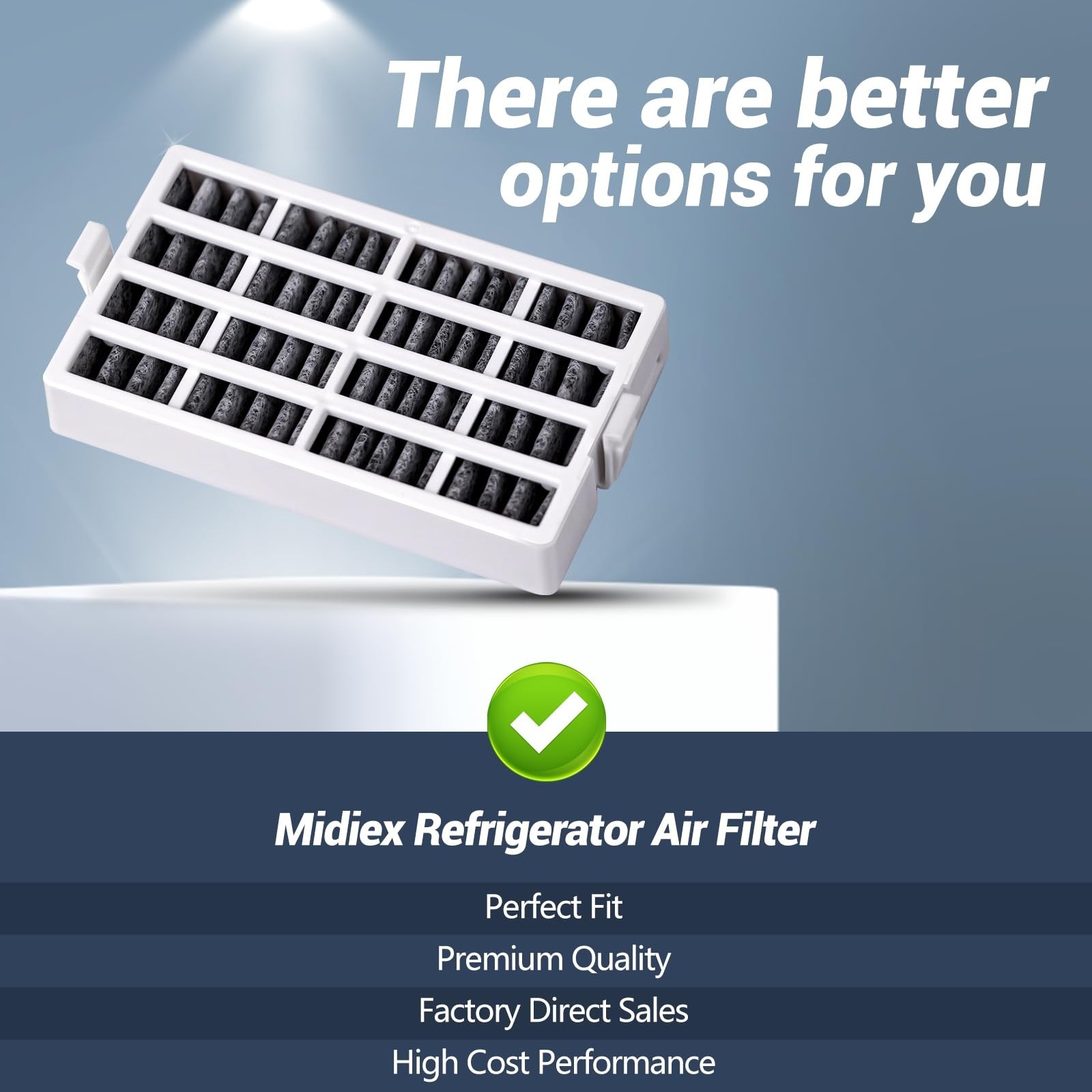 W10311524 Refrigerator Air Filter Replacement – FreshFlow Compatible, 6 Pa