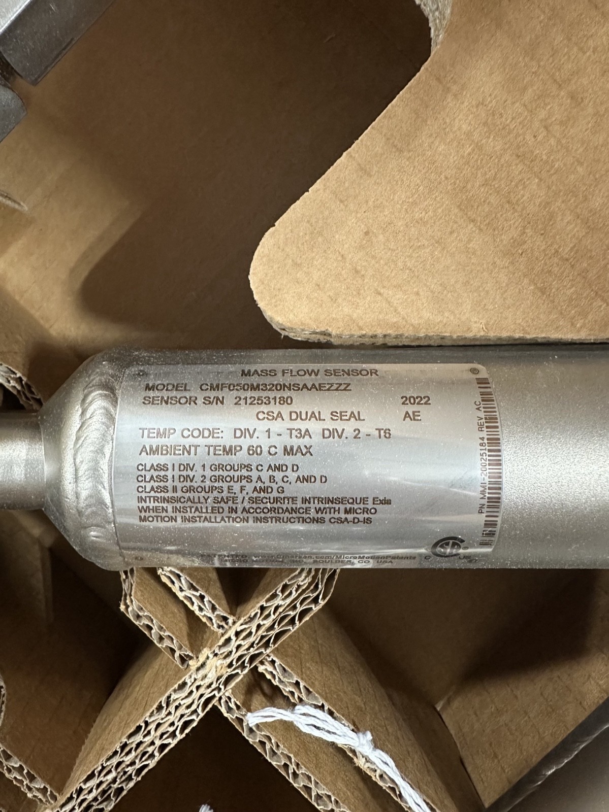 Emerson Micro Motion CMF050M320NSAAEZZZ Mass Flow Meter