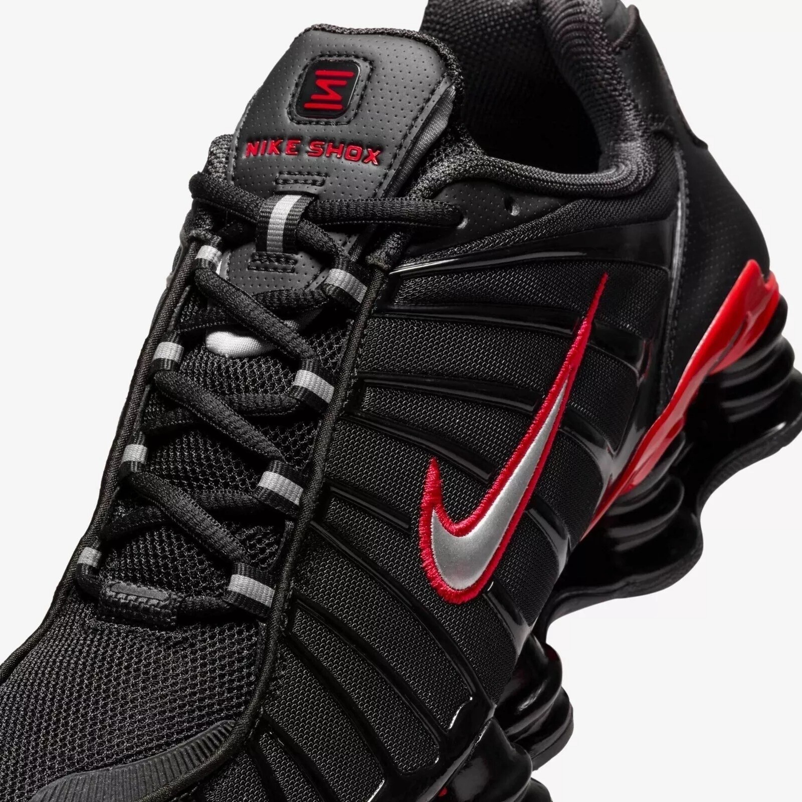 Nike Shox TL Shoes Black College Red Silver CN0151-003 Men's Size 7-12