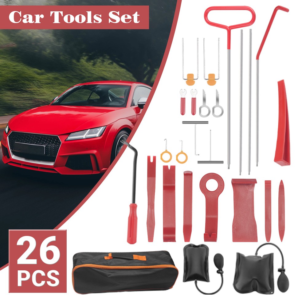 26PACKS Emergency Auto Tool Window-Car Door Unlock / Lock Universal Tool Kits