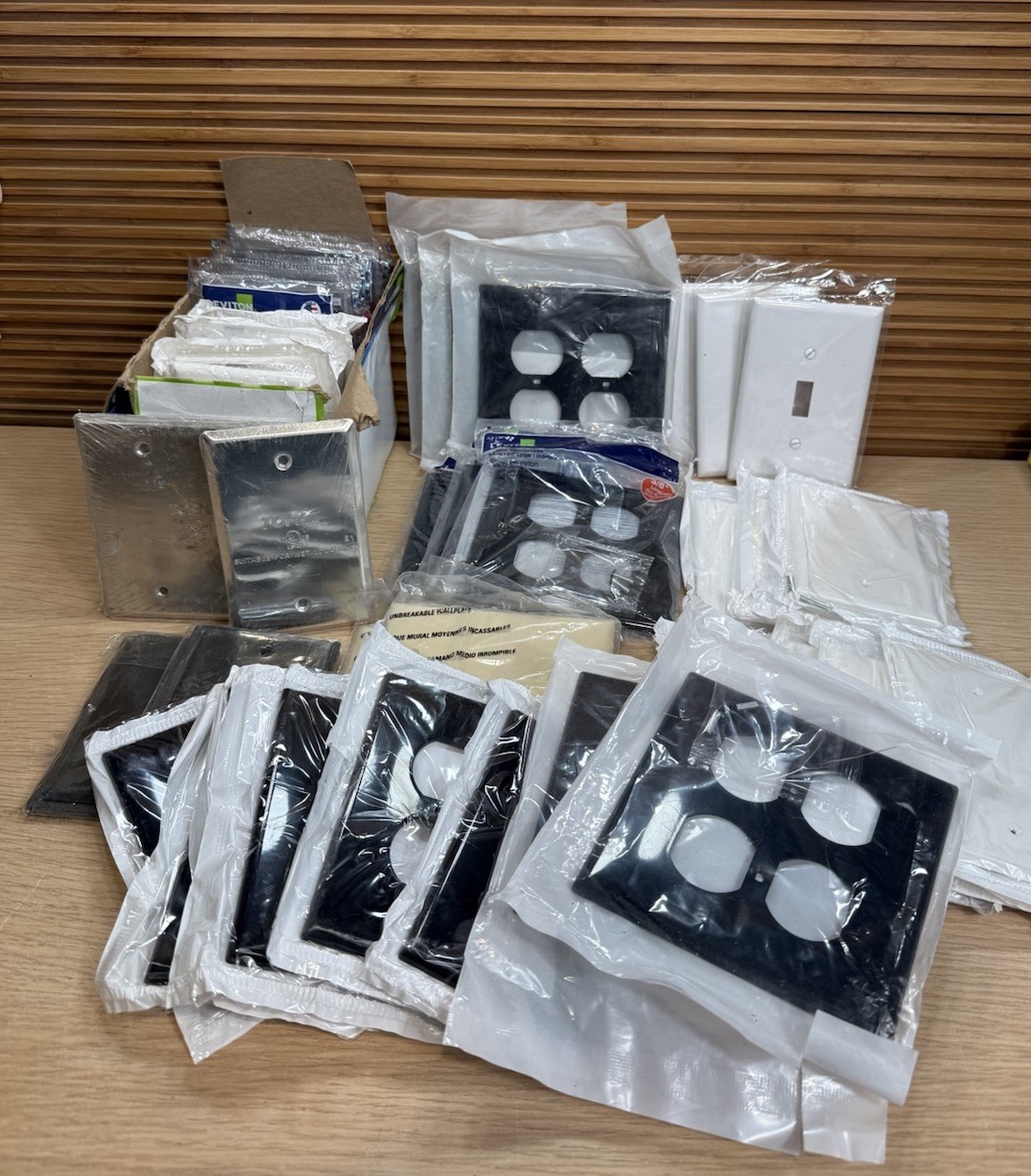 46x Mixed lot of New Electrical Plate Covers Various  Brands