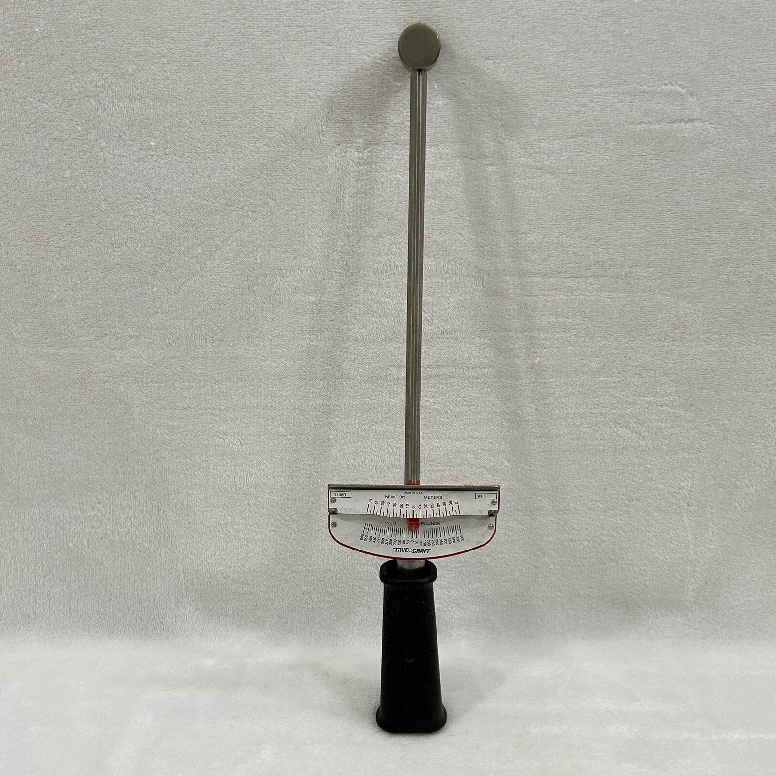Vintage True Craft Rental Tools Round Beam Torque Wrench 3/8” Dr. 600 in.-lbs