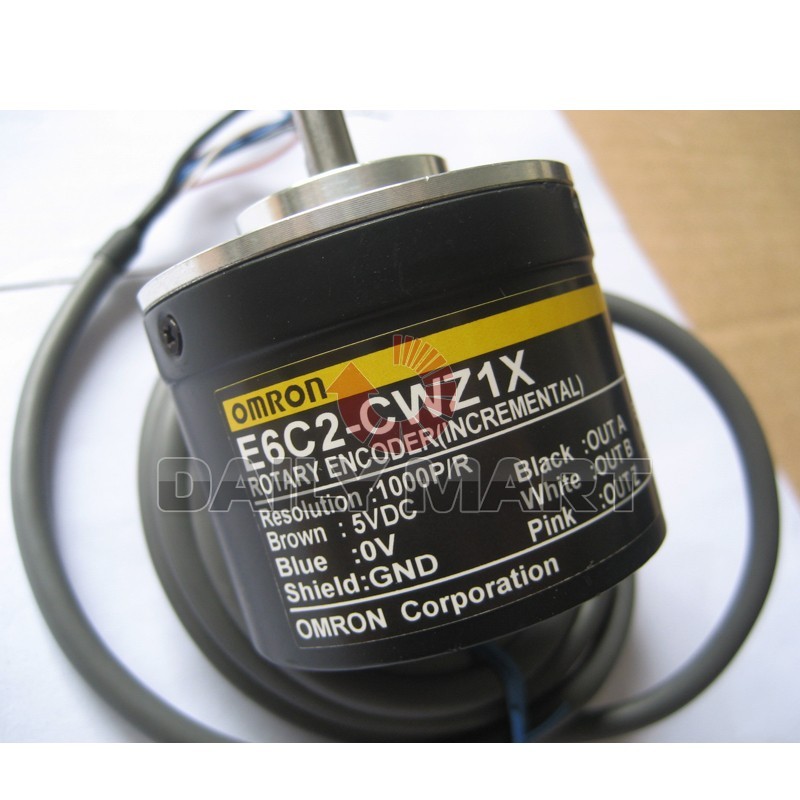 Omron Rotary Encoder E6C2-CWZ1X E6C2CWZ1X 1000 P/R New in Box NIB Free Ship