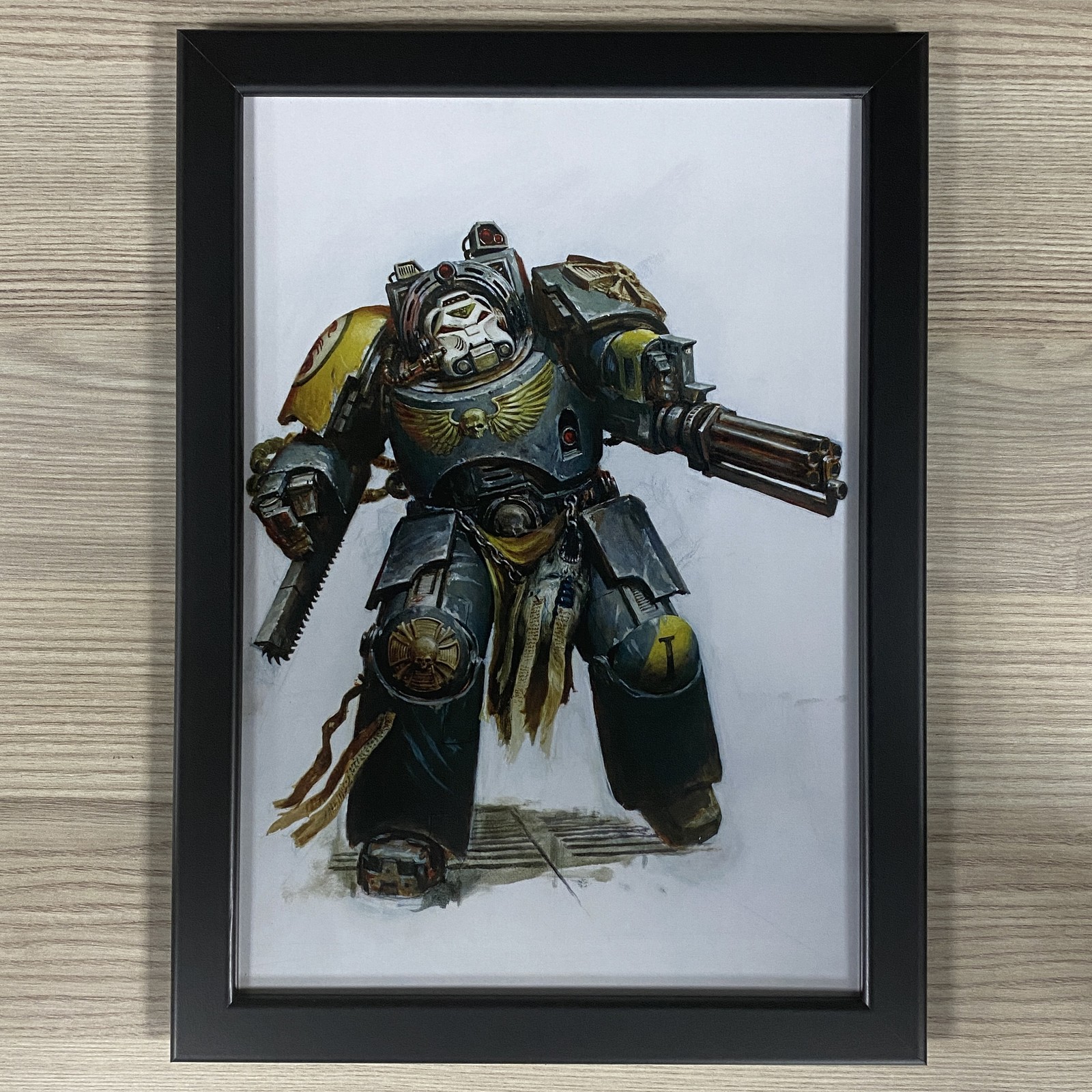 RED SCORPIONS FRAMED ART SPACE MARINES TERMINATOR POWER SWORD WARHAMMER 40K