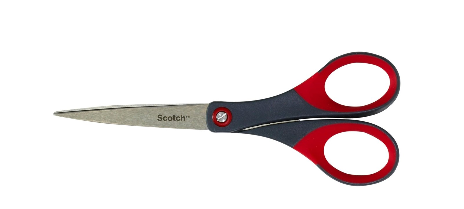 Scotch 6" Precision Scissors, Great for Everyday Use (1446) 6-Inches, Grey/Red