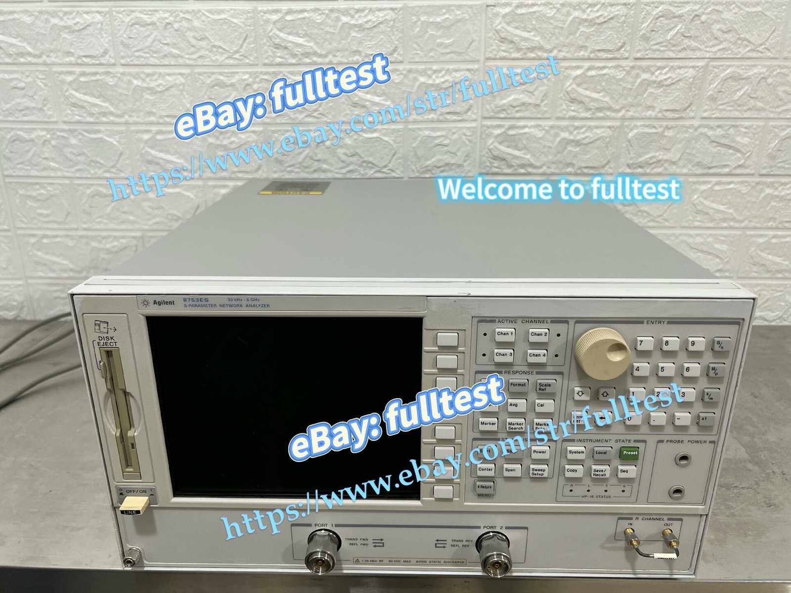 HP Agilent 8753ES 30kHz - 6GHz Network Analyzer S-Parameter Test /-fulltest