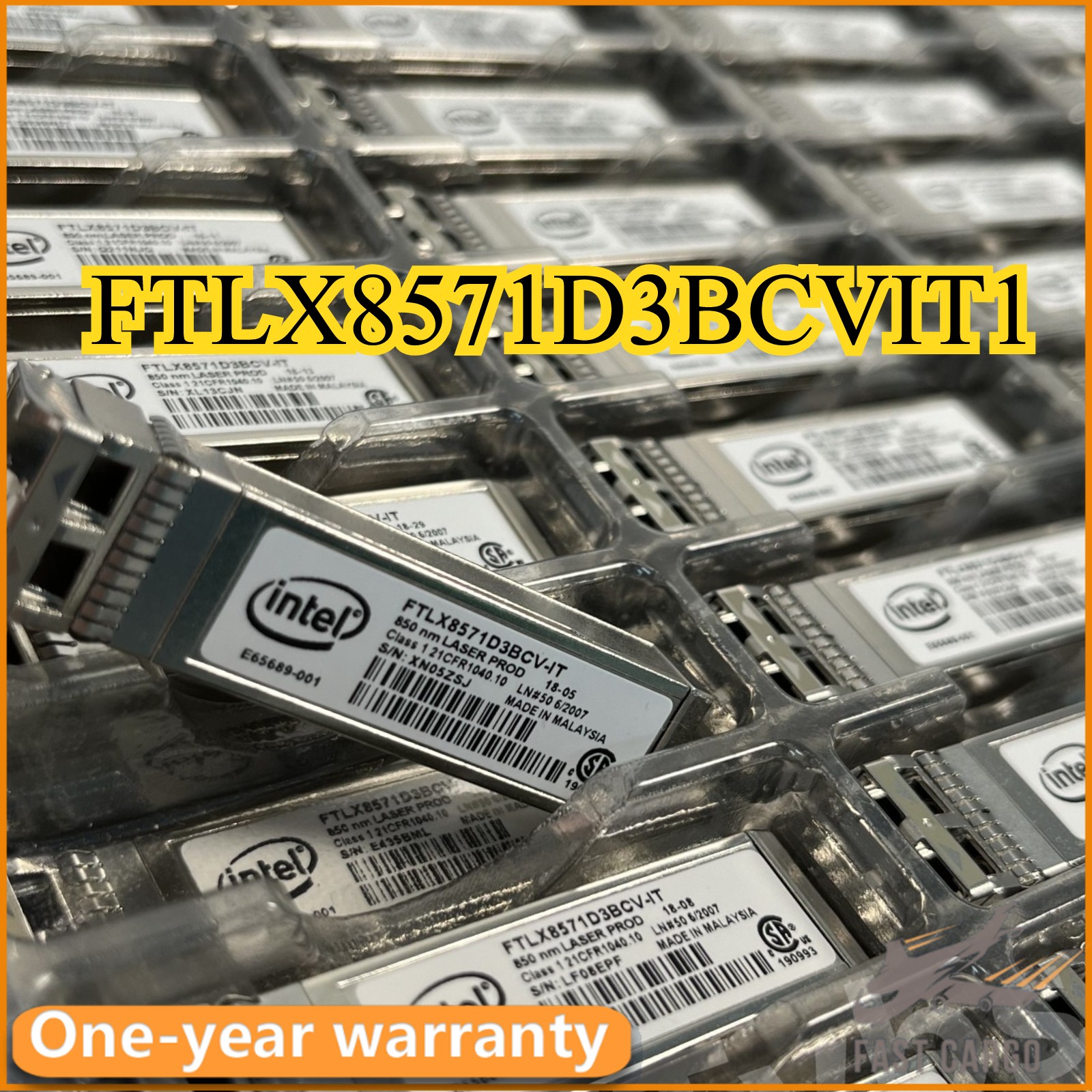 FTLX8571D3BCVIT1 For intel X520-DA2 E10GSFPSR 10Gigabit Multimode Transceiver